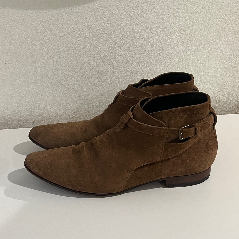 Men's Yves Saint Laurent Brown Suede Ankle Boots size 44
